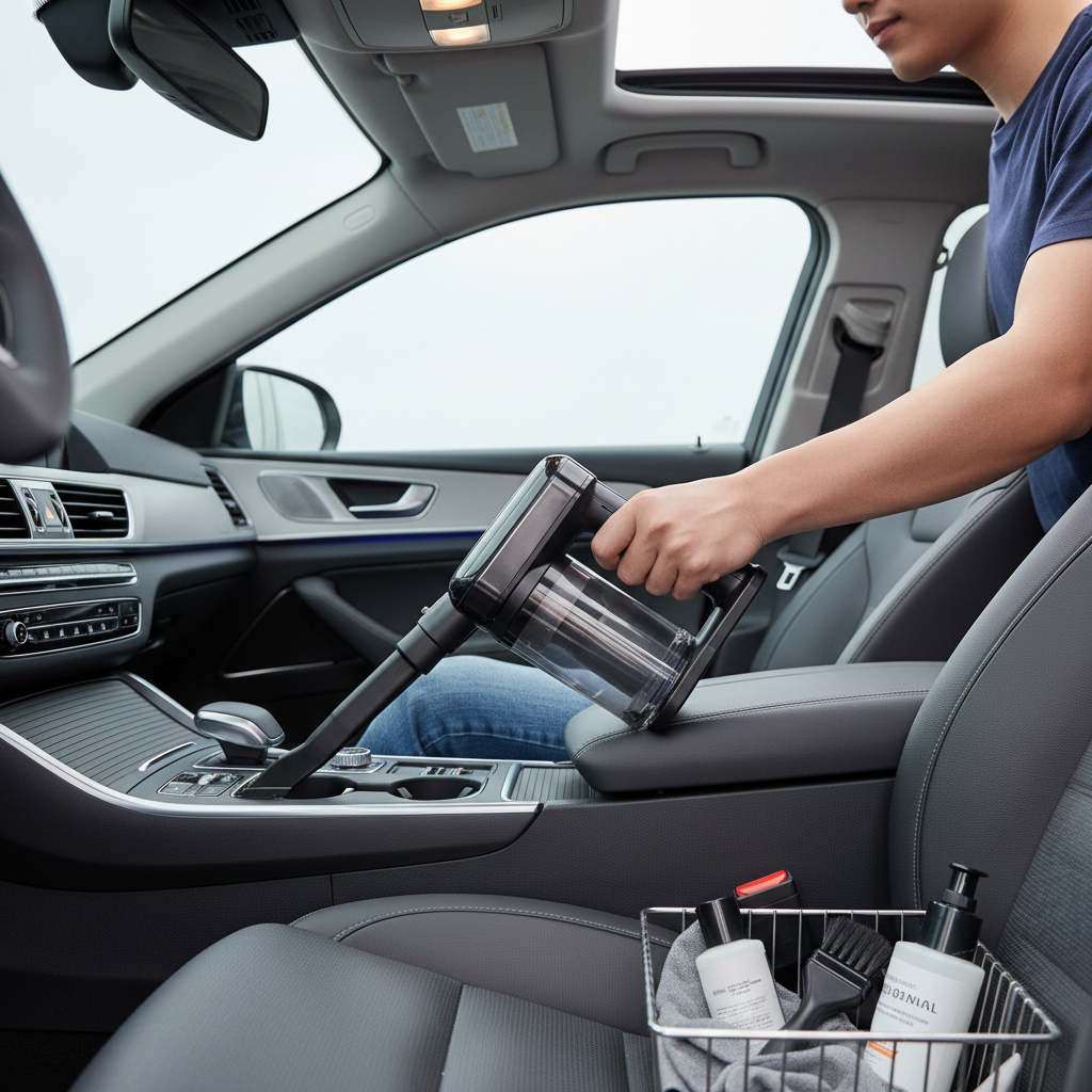 Vacuum Car Interior Cleaning