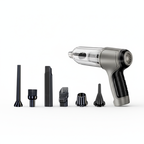 Vacuum attachments close-up